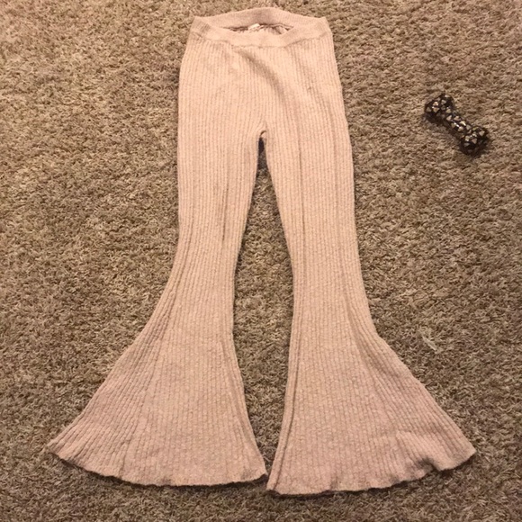 Free People Pants - Tan flared pants